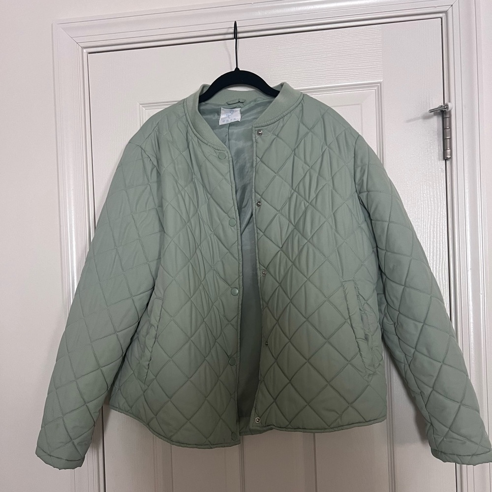 Sage Green Quilted Jacket